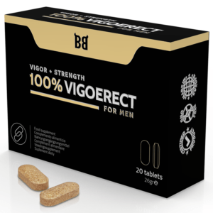 BLACK BULL 100% VIGOERECT VIGOR AND STRENGTH FOR MEN 20 TABLETS