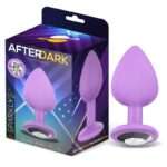 AFTERDARK SPARKLY BUTT PLUG SIZE S SILICONE LILAC 7.5cm
