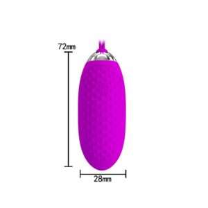 PRETTYLOVE VIBRATING EGG JOANNA REMOTE CONTROL USB PURPLE - Image 4