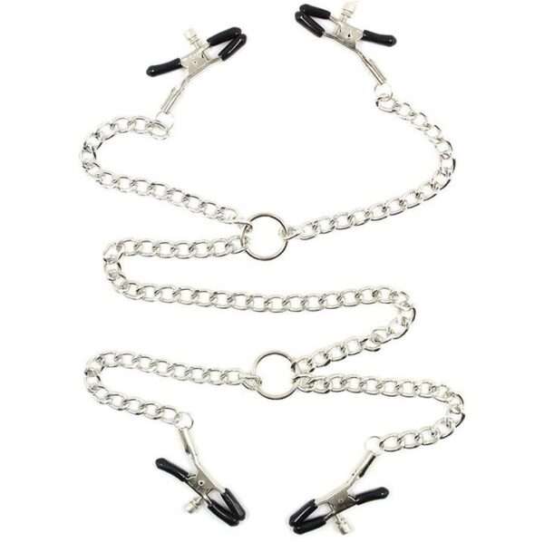 OHMAMA FETISH 4 NIPPLE CLAMPS WITH CHAINS