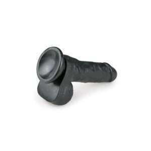 EASYTOYS REALISTIC DILDO BLACK 17.5cm - Image 4