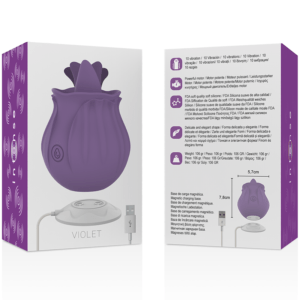 INTENSE VIOLET CLITORIS STIMULATOR 10 VIBRATIONS LILAC - Image 3
