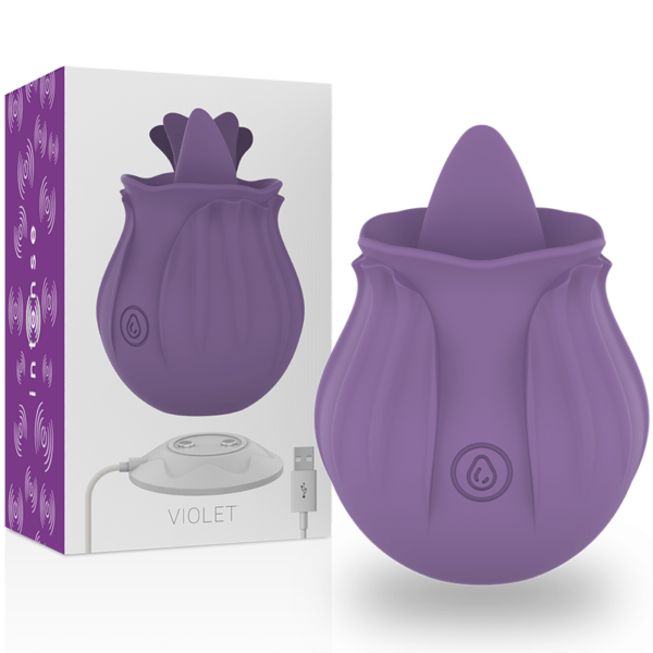 INTENSE VIOLET CLITORIS STIMULATOR 10 VIBRATIONS LILAC
