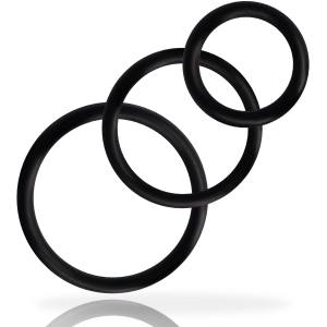 ADDICTED TOYS RINGS SET FOR PENIS BLACK - Image 3