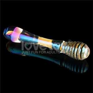 Glow in the Dark Glass Dildo Twilight Gleam Twin Pleasures | LOVETOY - Image 4