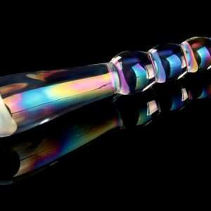 Glow in the Dark Glass Dildo Twilight Gleam Rising Ripples | LOVETOY - Image 6