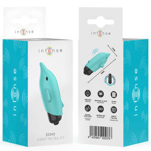 ECHO VIBRATING BULLET DOLPHIN BLUE 8 X 4.7 CM | INTENSE - Image 5
