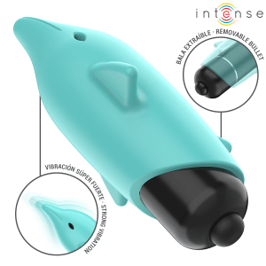 ECHO VIBRATING BULLET DOLPHIN BLUE 8 X 4.7 CM | INTENSE - Image 6