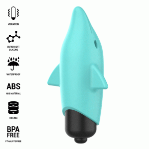 ECHO VIBRATING BULLET DOLPHIN BLUE 8 X 4.7 CM | INTENSE - Image 7