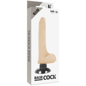 REALISTIC VIBRATOR 2-1 FLESH 18.5 CM | BASECOCK - Image 3
