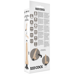 REALISTIC VIBRATOR 2-1 FLESH 18.5 CM | BASECOCK - Image 4