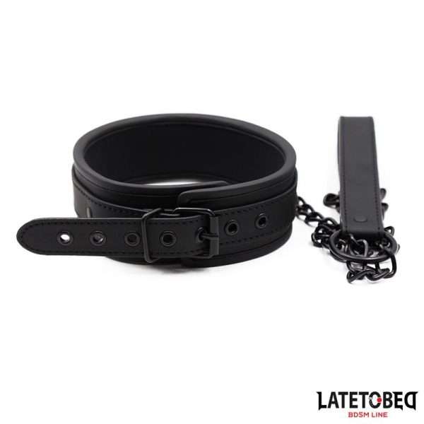 2-set-collar-and-leash-neoprene-black