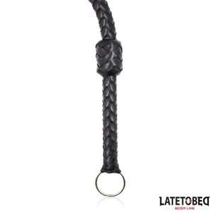 Braided Whip Black 116cm | LATETOBED BDSM LINE - Image 4