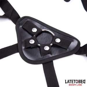 Adjustable Strap On with Metal Ring | LATETOBED BDSM LINE - Image 5