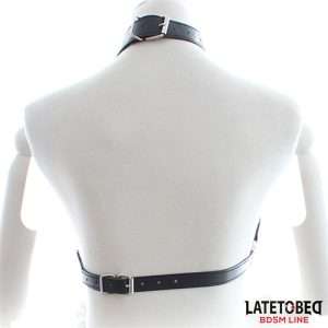 Bondage Harness with Open Cups and Chains | LATETOBED BDSM LINE - Image 5