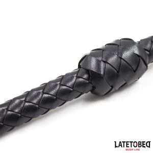 Braided Whip Black 116cm | LATETOBED BDSM LINE - Image 5