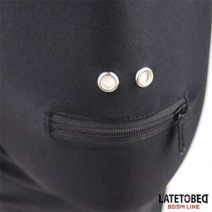 Full Cover Hood with Zipper in the Mouth | LATETOBED BDSM LINE - Image 5