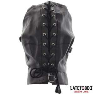 Slave Hood with Eye mask Breathable Gag Ball and Mouth Adjustable | LATETOBED BDSM LINE - Image 6