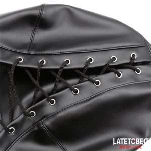 Slave Hood with Eye mask Breathable Gag Ball and Mouth Adjustable | LATETOBED BDSM LINE - Image 7