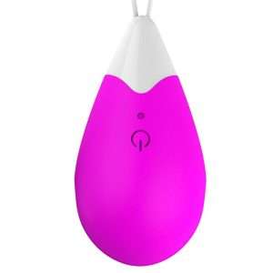 DROPS Vibrating Egg Remote Control USB Silicone Purple - Image 3
