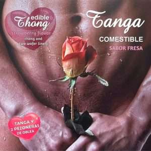 MENS THONG AND STRAWBERRY WAFER NIPPLE | HOTFLOWERS