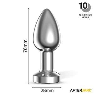 Dimpor Chrome Anal Plug with Vibration and Magnetic USB Size S | AFTERDARK - Image 11