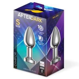 Dimpor Chrome Anal Plug with Vibration and Magnetic USB Size S | AFTERDARK - Image 12