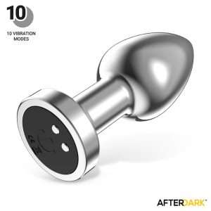 Dimpor Chrome Anal Plug with Vibration and Magnetic USB Size L | AFTERDARK - Image 4