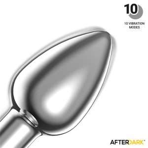 Dimpor Chrome Anal Plug with Vibration and Magnetic USB Size S | AFTERDARK - Image 5