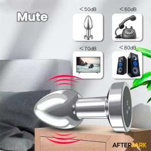Dimpor Chrome Anal Plug with Vibration and Magnetic USB Size L | AFTERDARK - Image 7