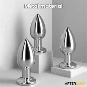 Dimpor Chrome Anal Plug with Vibration and Magnetic USB Size L | AFTERDARK - Image 9
