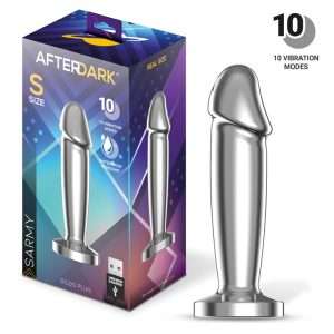 Sarmy Anal Plug with Vibration Magnetic USB Size S | AFTERDARK