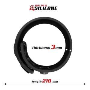 Solid Silicone Adjustable Strip Cock Ring 15-21cm | BEAST RINGS - Image 3