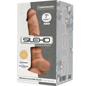 MODEL 1 REALISTIC PENIS PREMIUM SILEXPAN SILICONE CARAMEL 17.5 CM | SILEXD - Image 3